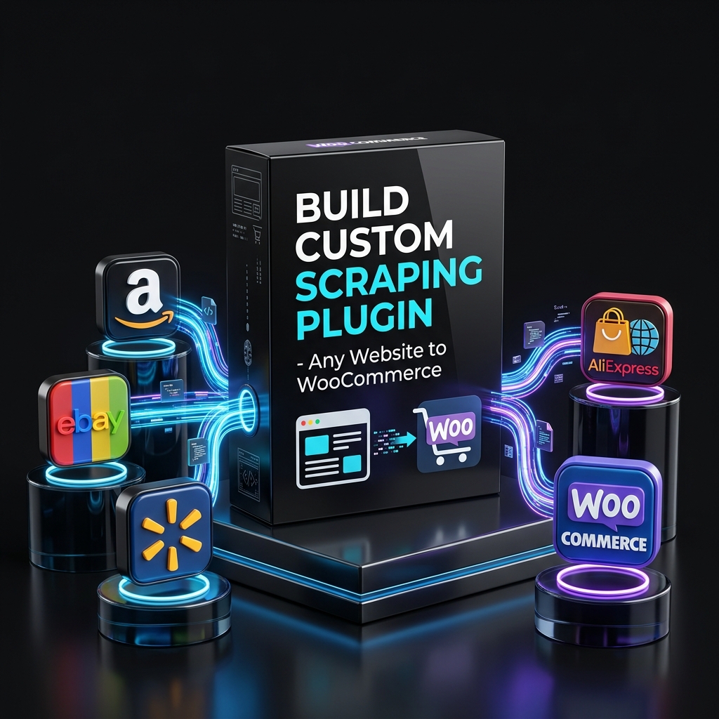 Build Custom Wordpress Plugin for Scraping any website Build Custom Scraping Plugin for Any Website to WooCommerce - Image 1